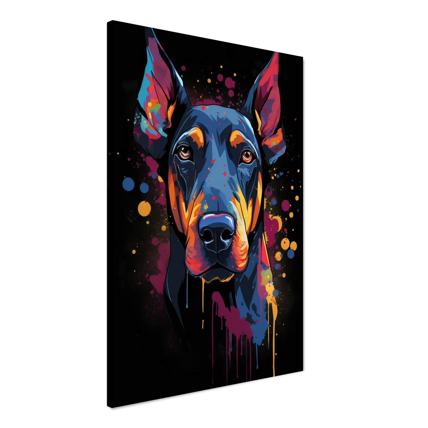 Dog Doberman Pop Art (DOG58)
