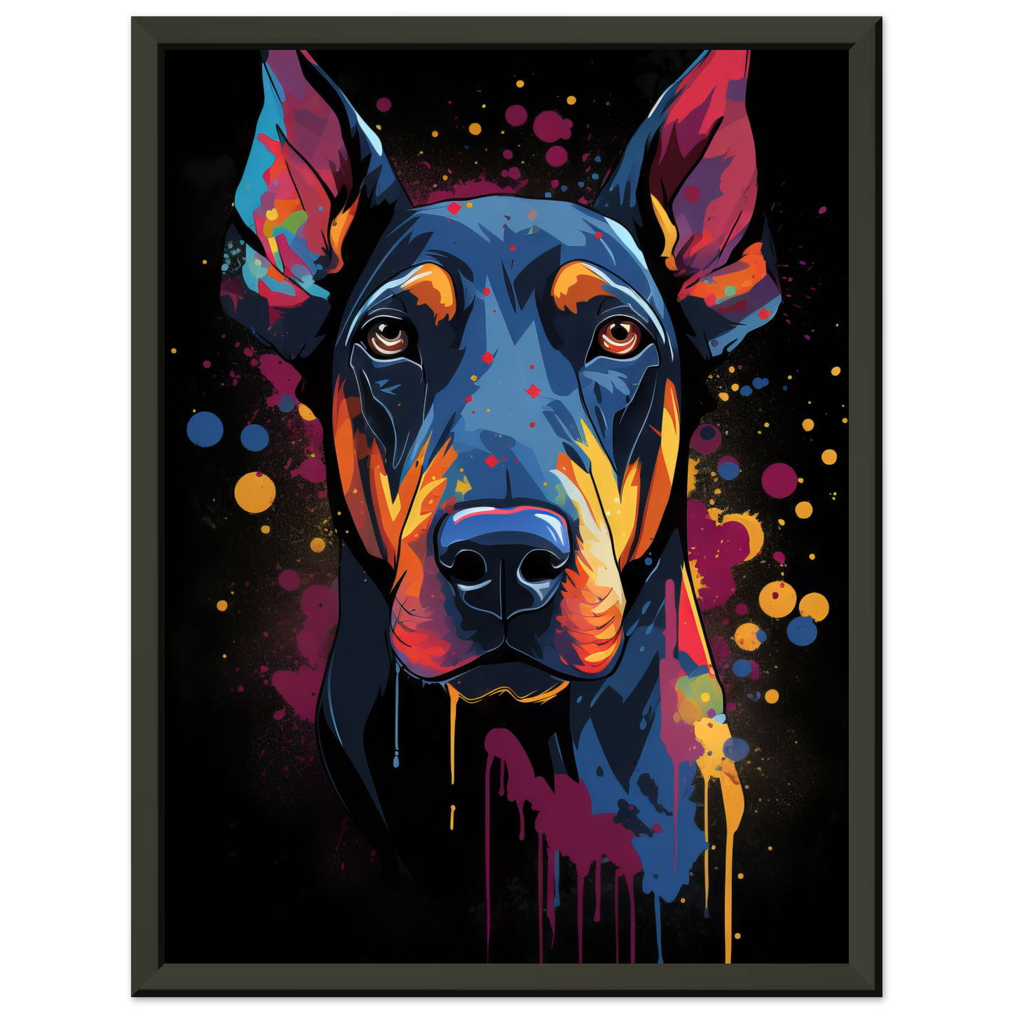 Dog Doberman Pop Art (DOG58)
