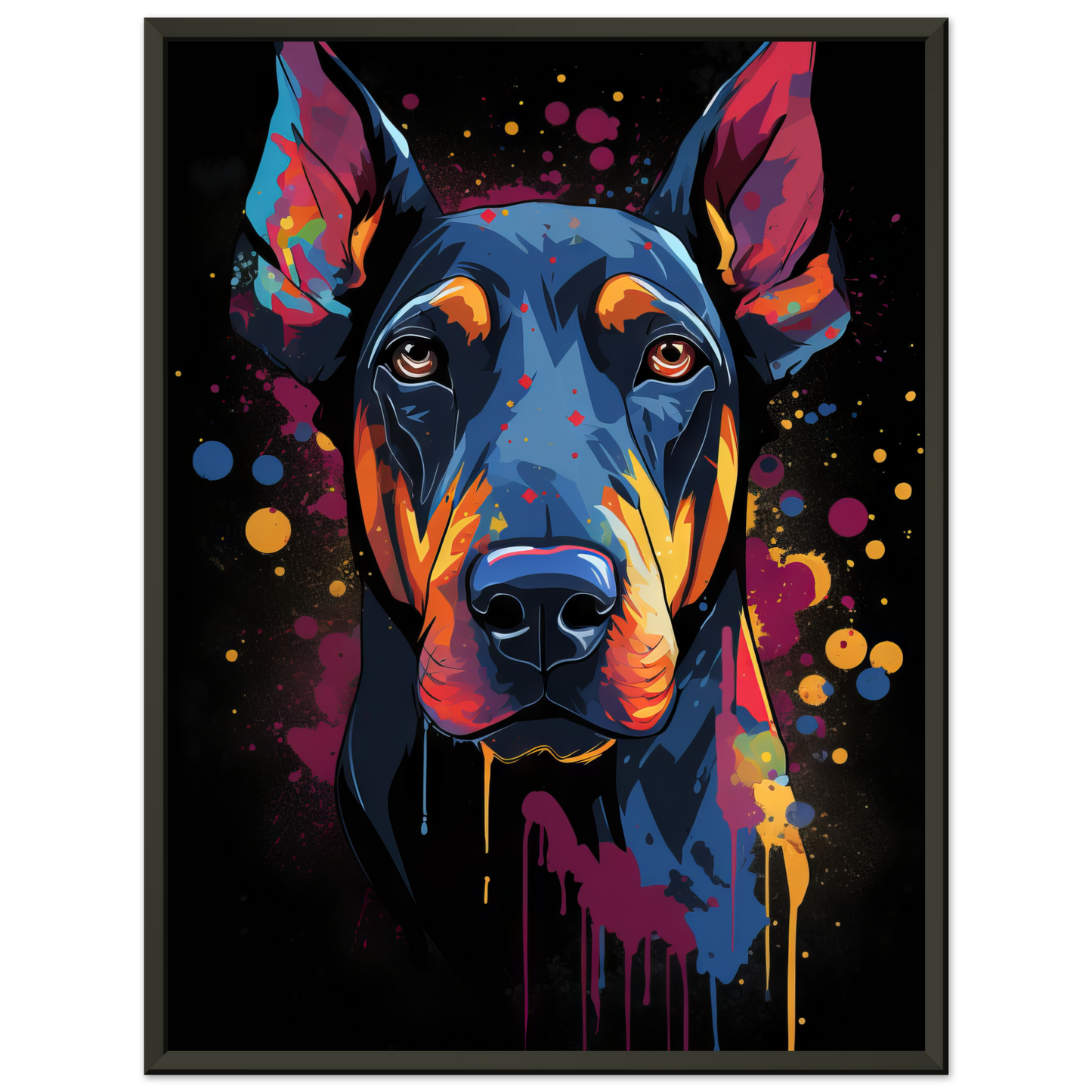 Dog Doberman Pop Art (DOG58)
