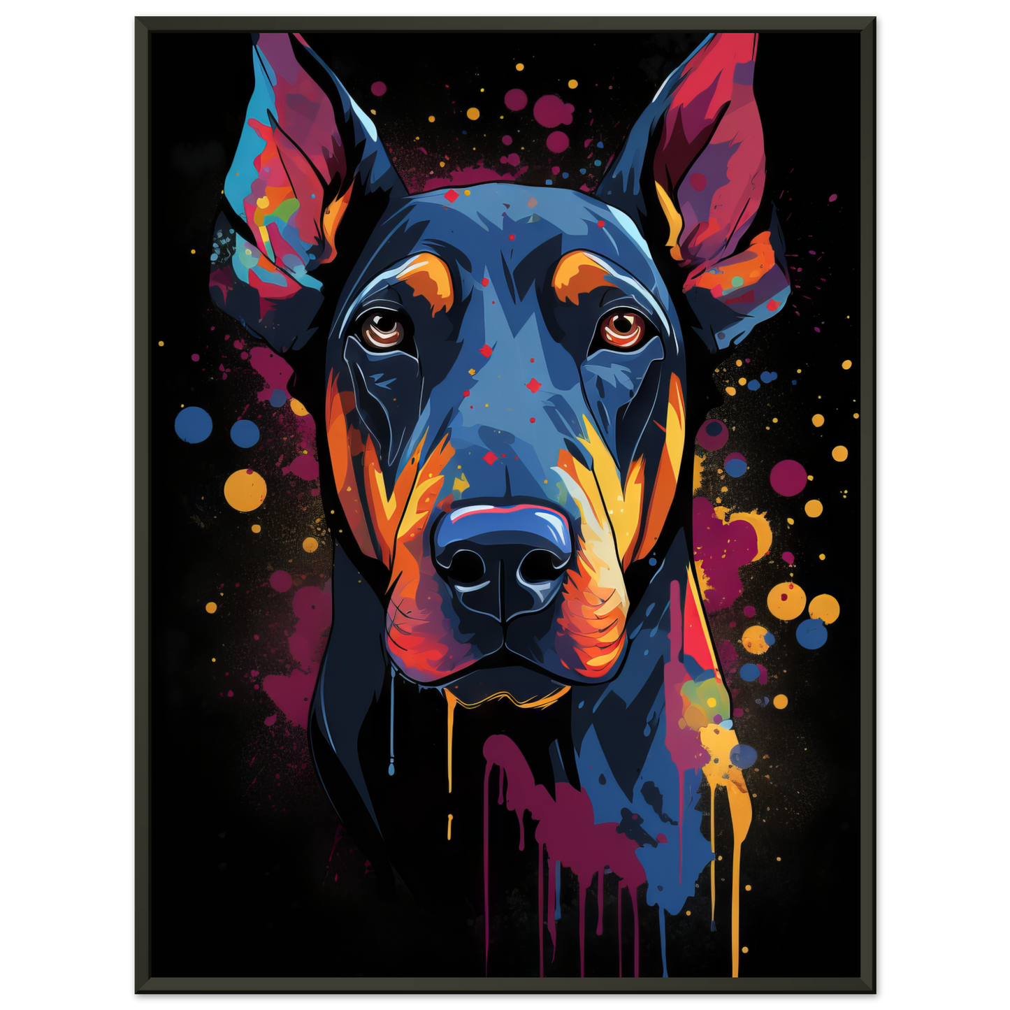 Dog Doberman Pop Art (DOG58)