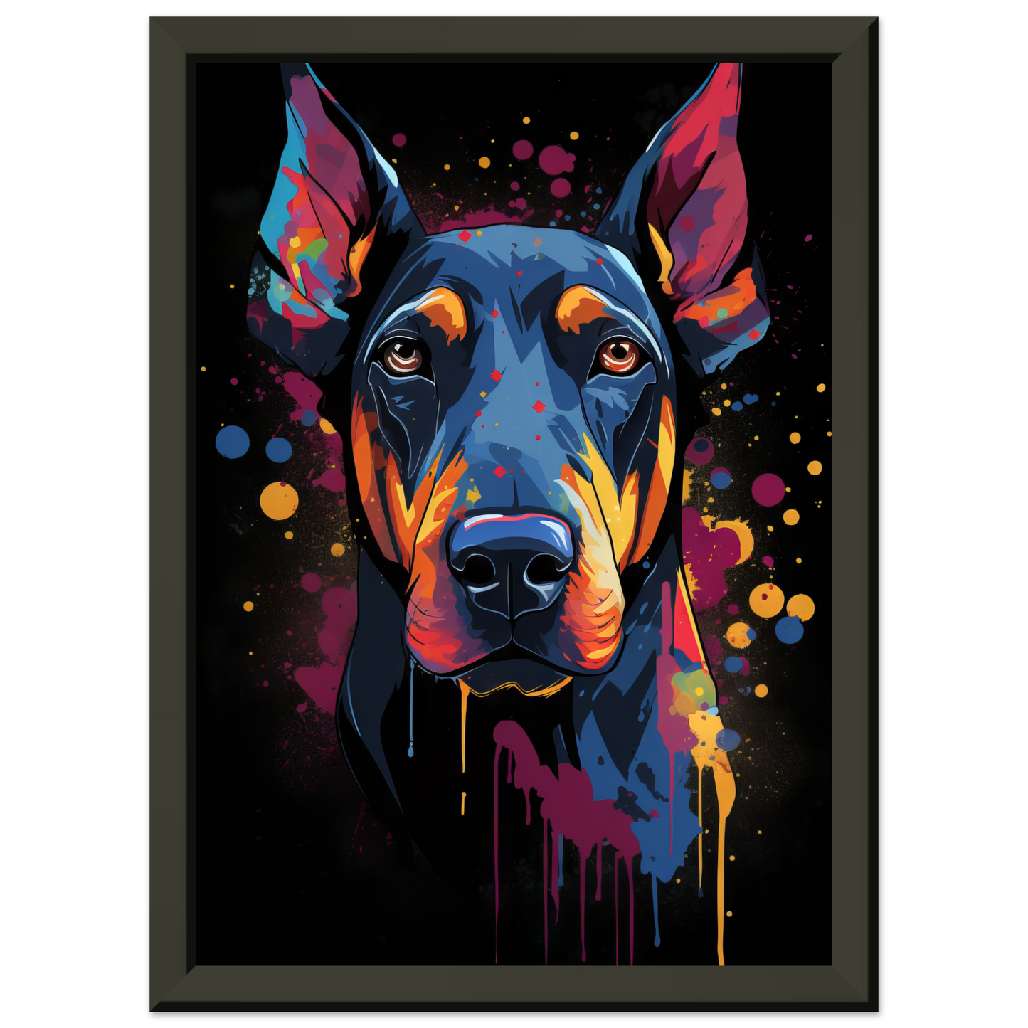 Dog Doberman Pop Art (DOG58)