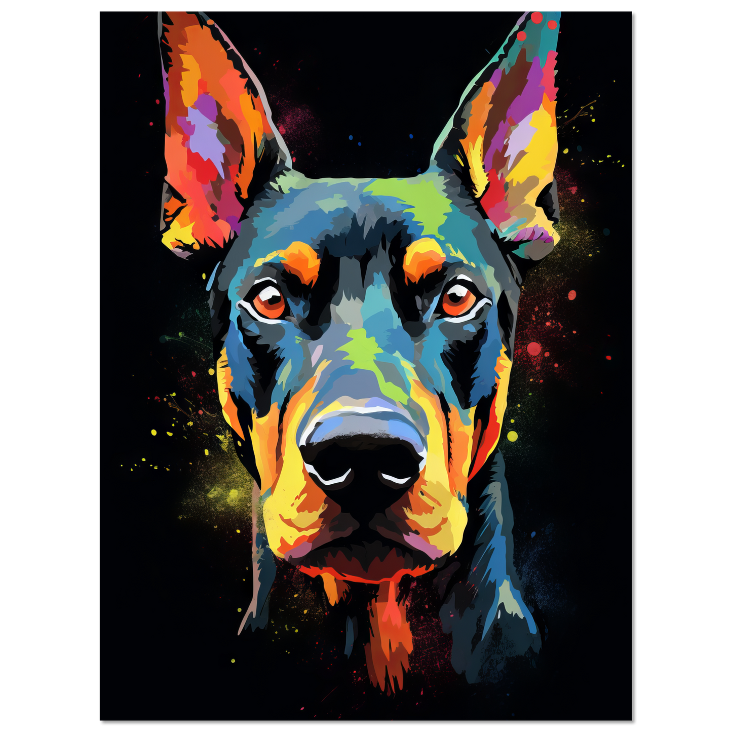 Dog Doberman Pop Art (DOG59)