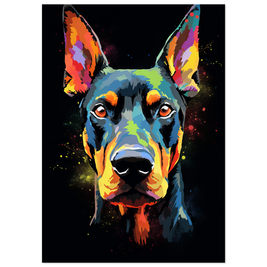 Dog Doberman Pop Art (DOG59)