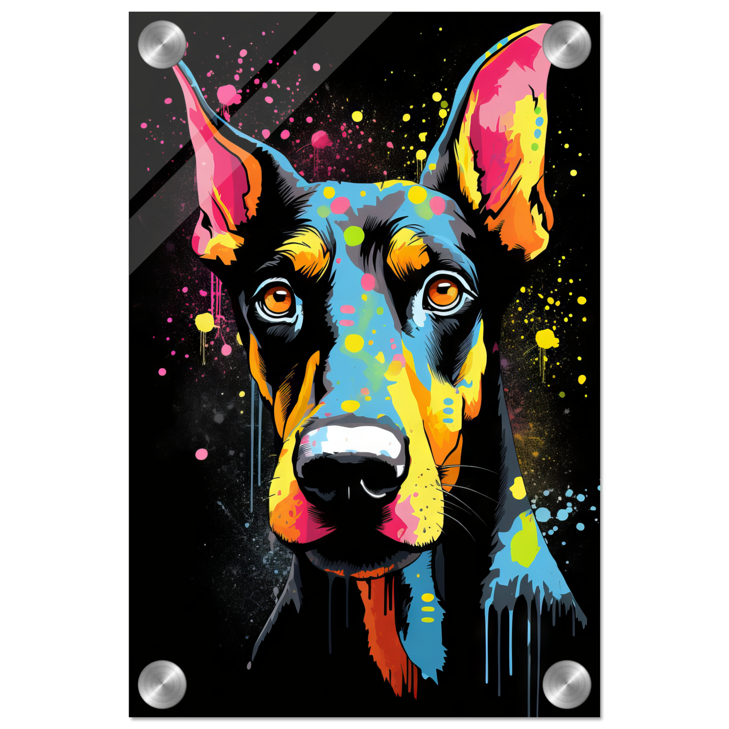Dog Doberman Pop Art (DOG60)