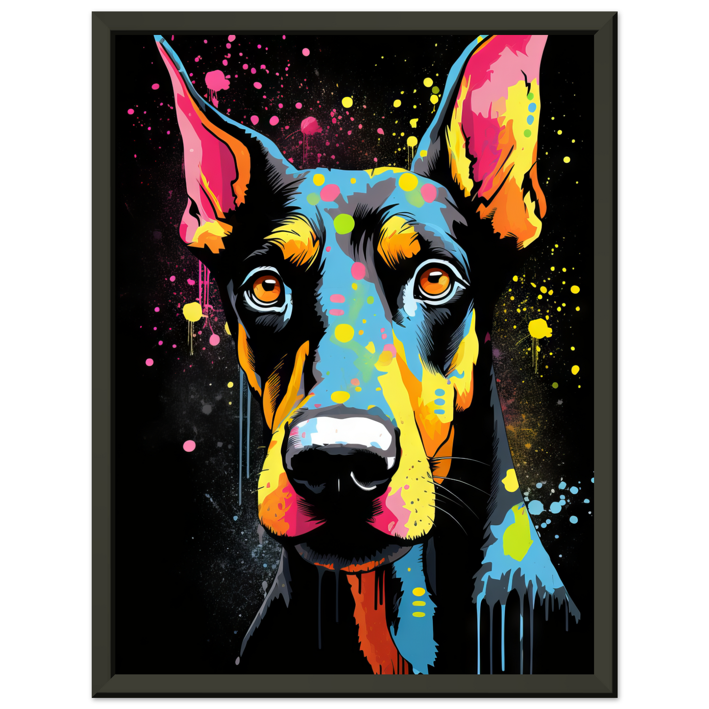 Dog Doberman Pop Art (DOG60)