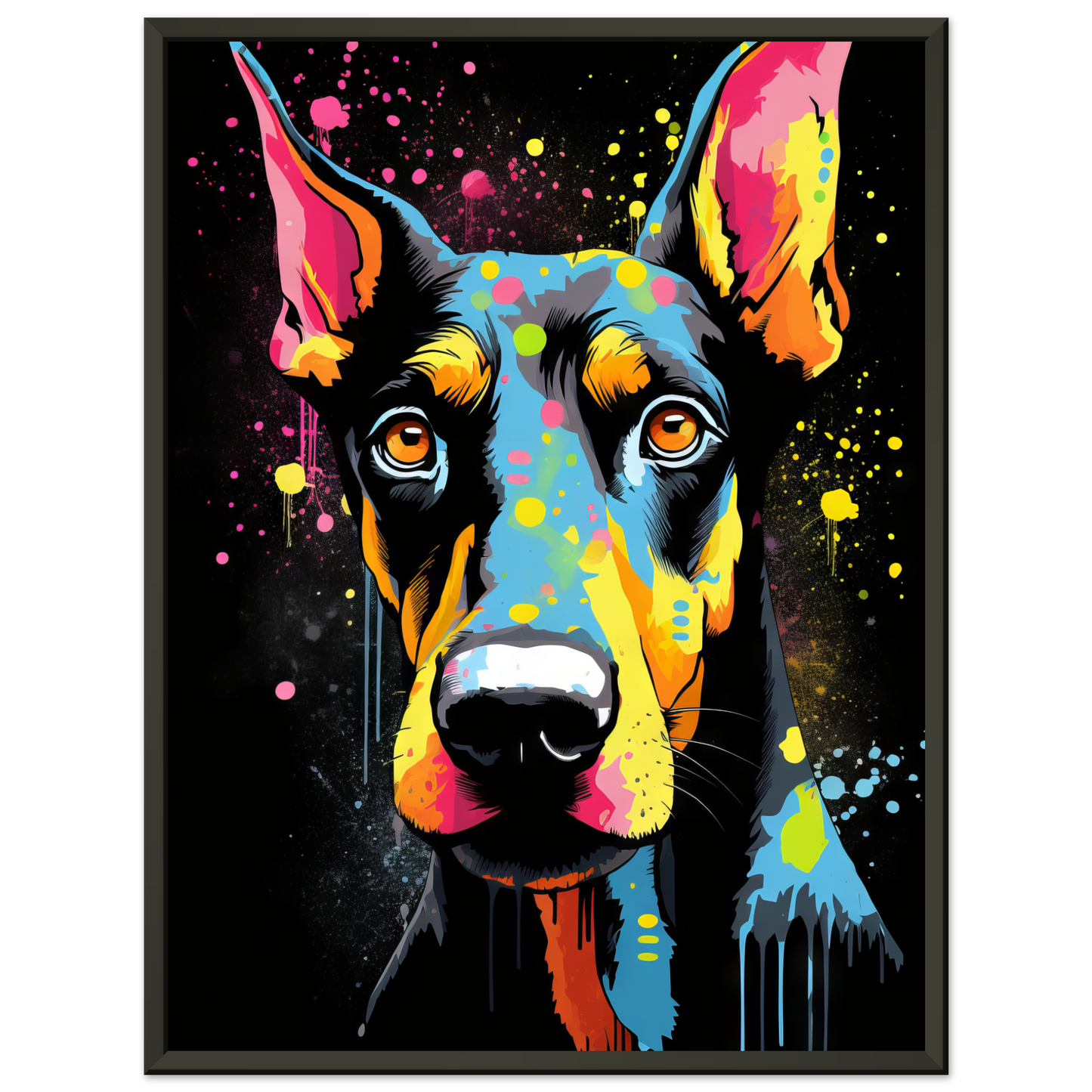 Dog Doberman Pop Art (DOG60)