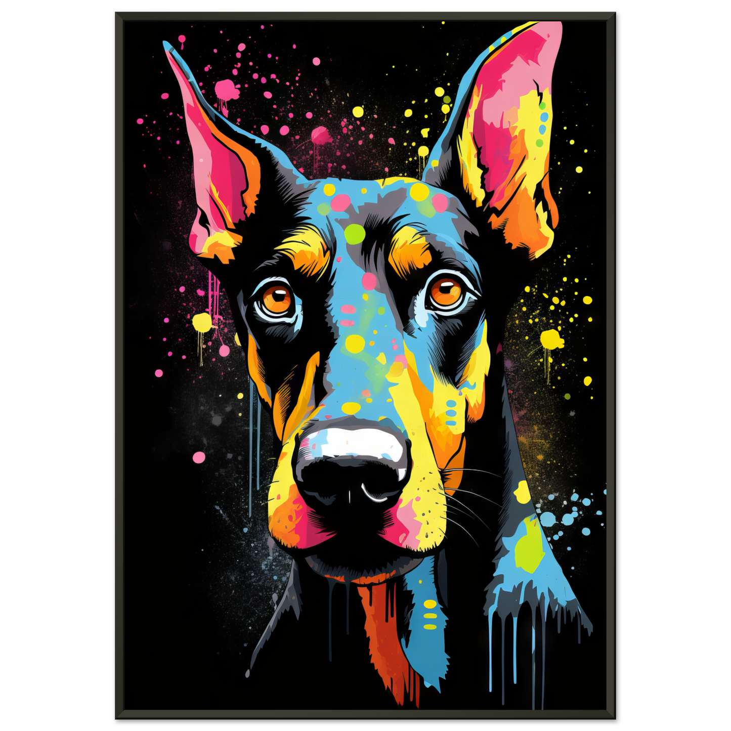Dog Doberman Pop Art (DOG60)