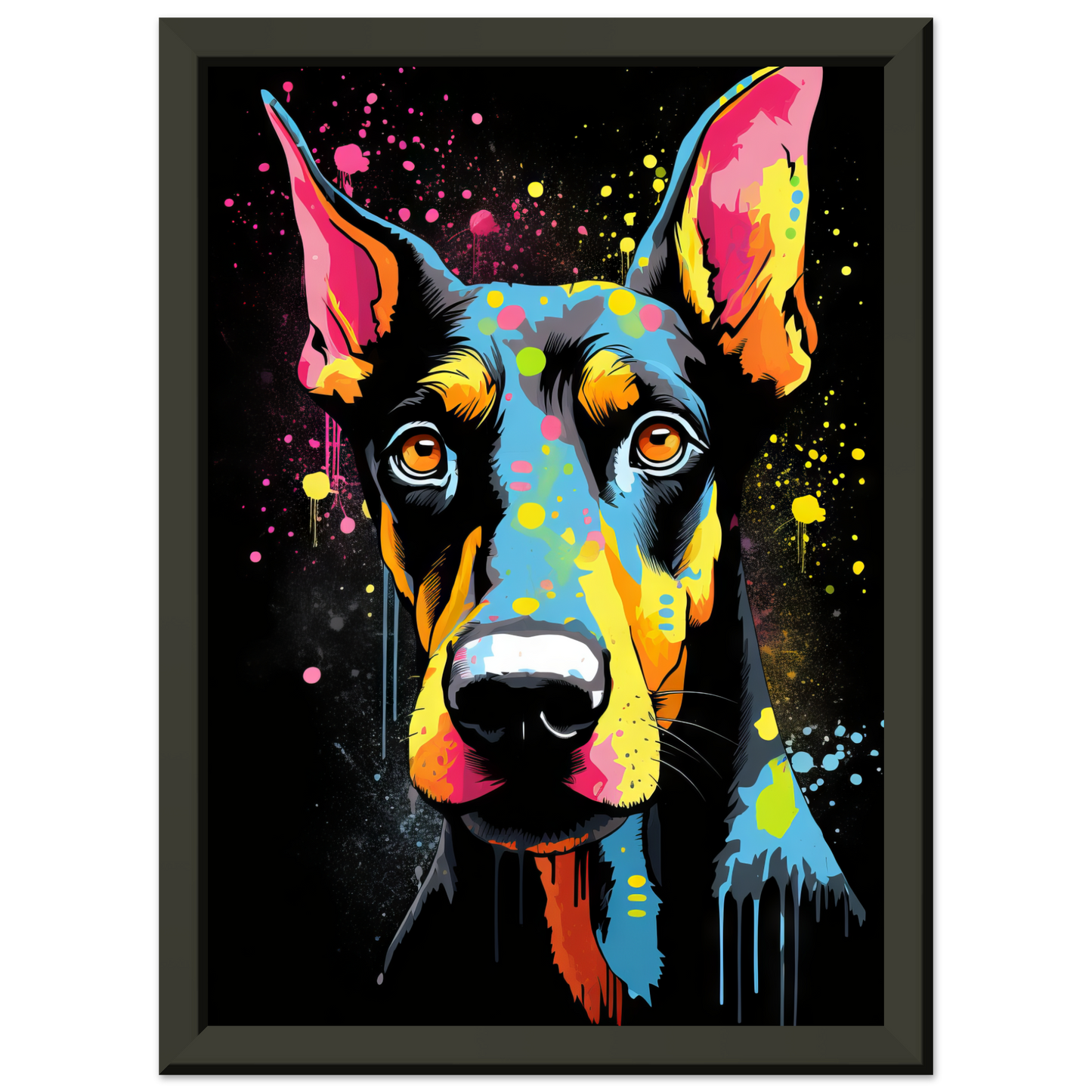 Dog Doberman Pop Art (DOG60)