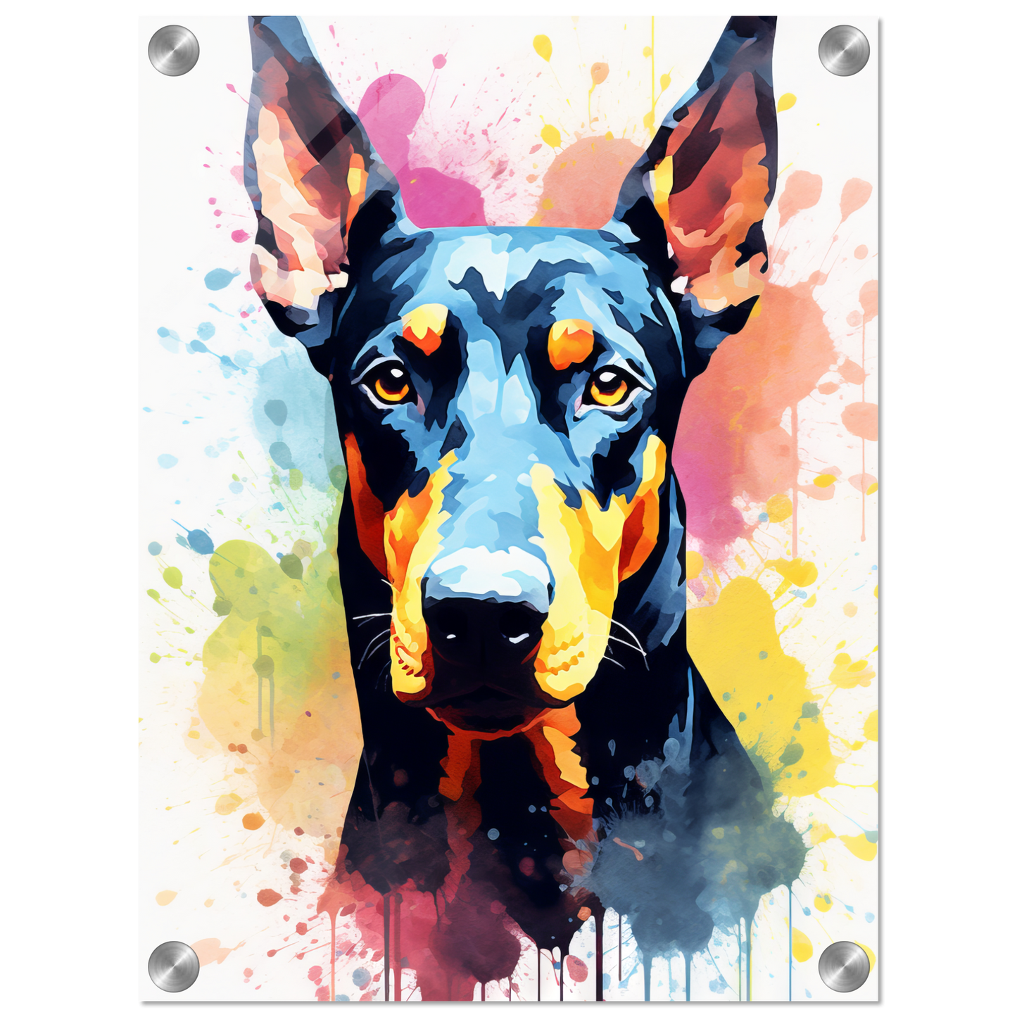 Dog Doberman Pop Art (DOG61)