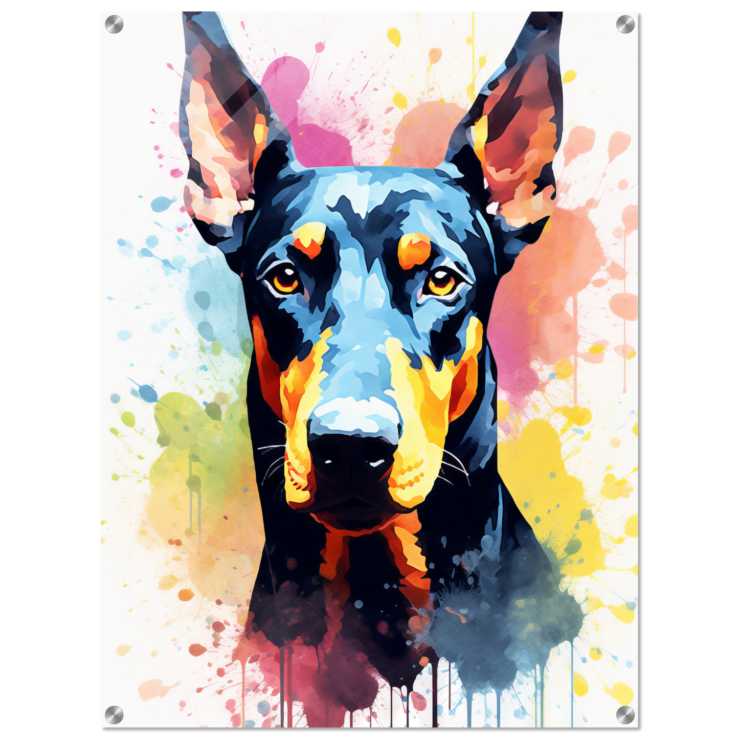 Dog Doberman Pop Art (DOG61)