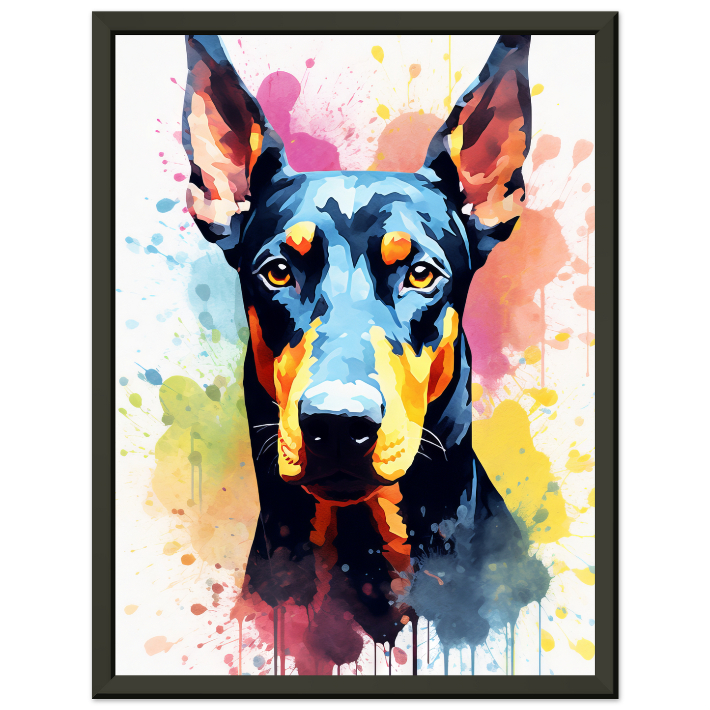 Dog Doberman Pop Art (DOG61)