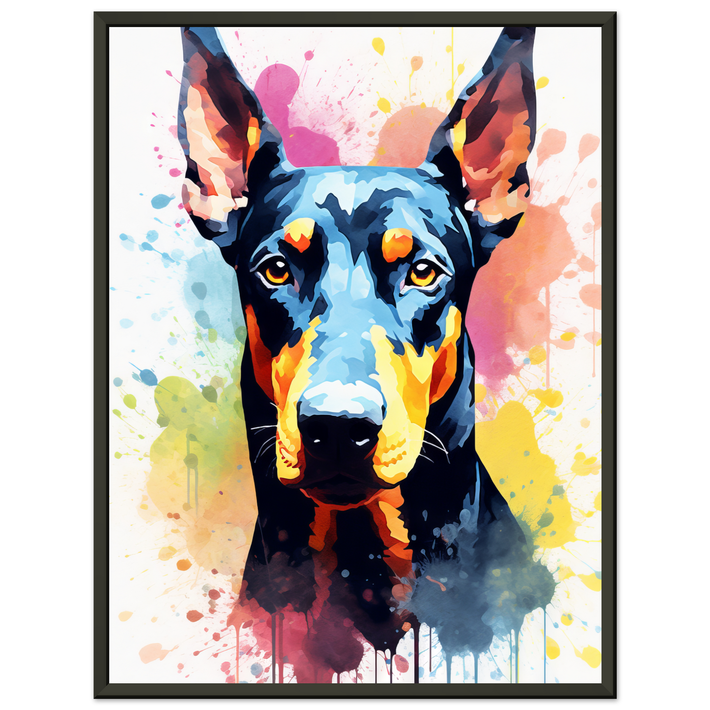 Dog Doberman Pop Art (DOG61)