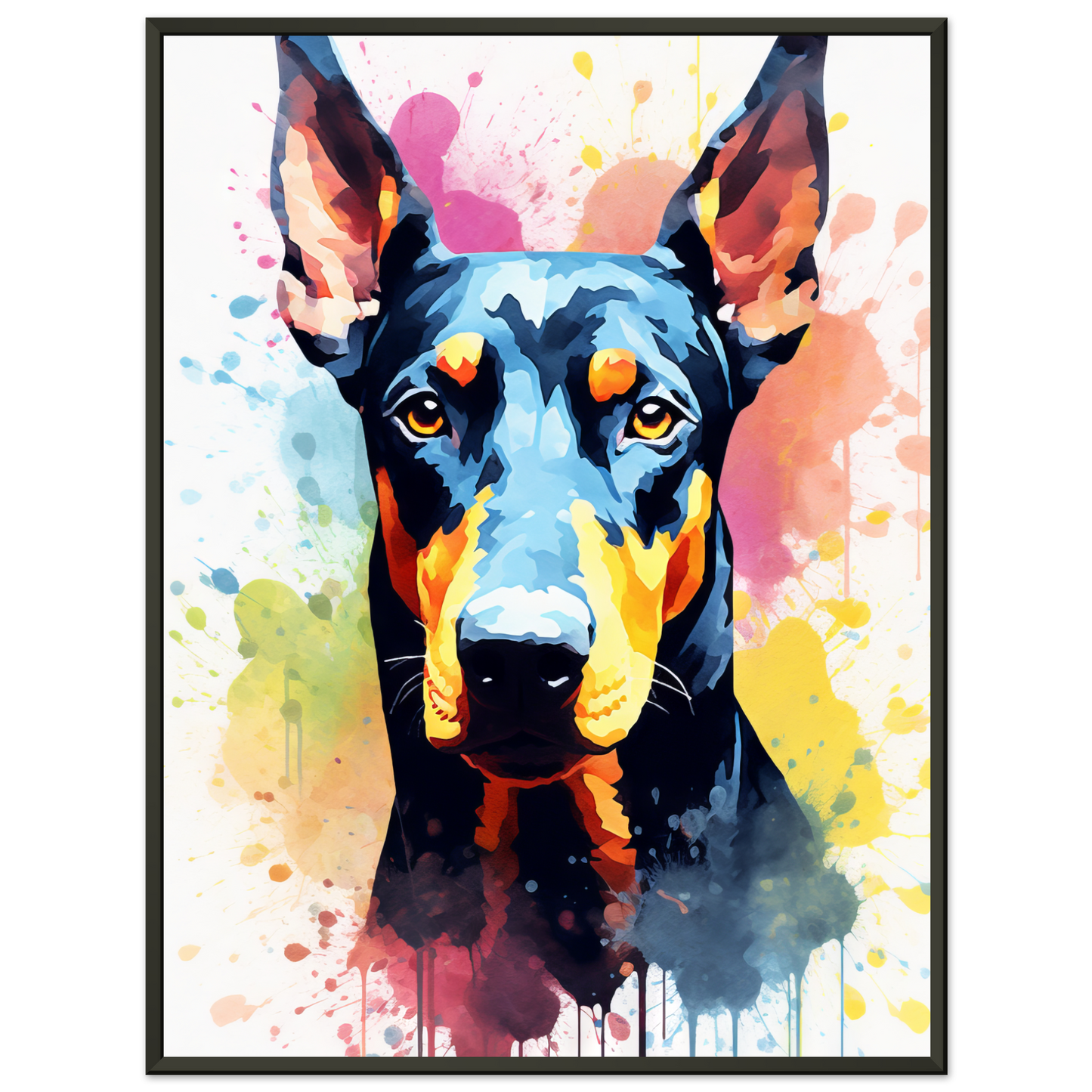 Dog Doberman Pop Art (DOG61)
