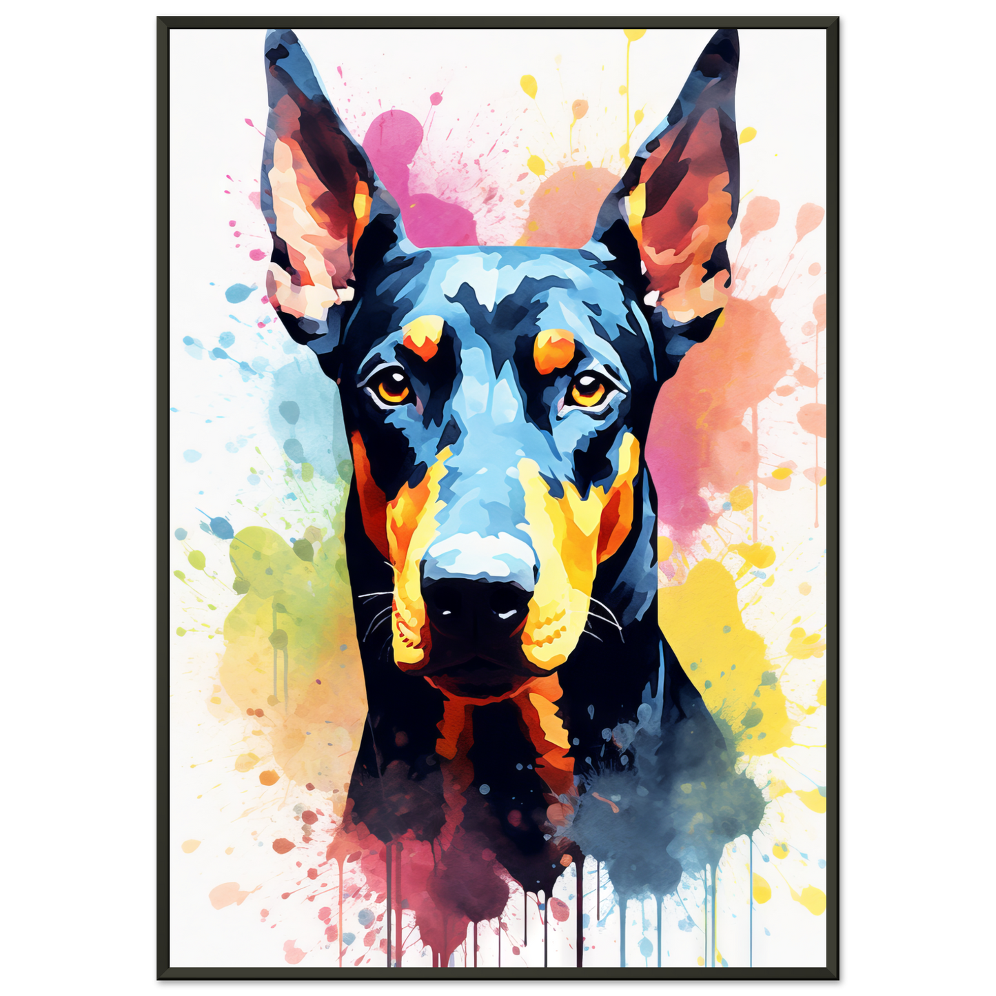 Dog Doberman Pop Art (DOG61)