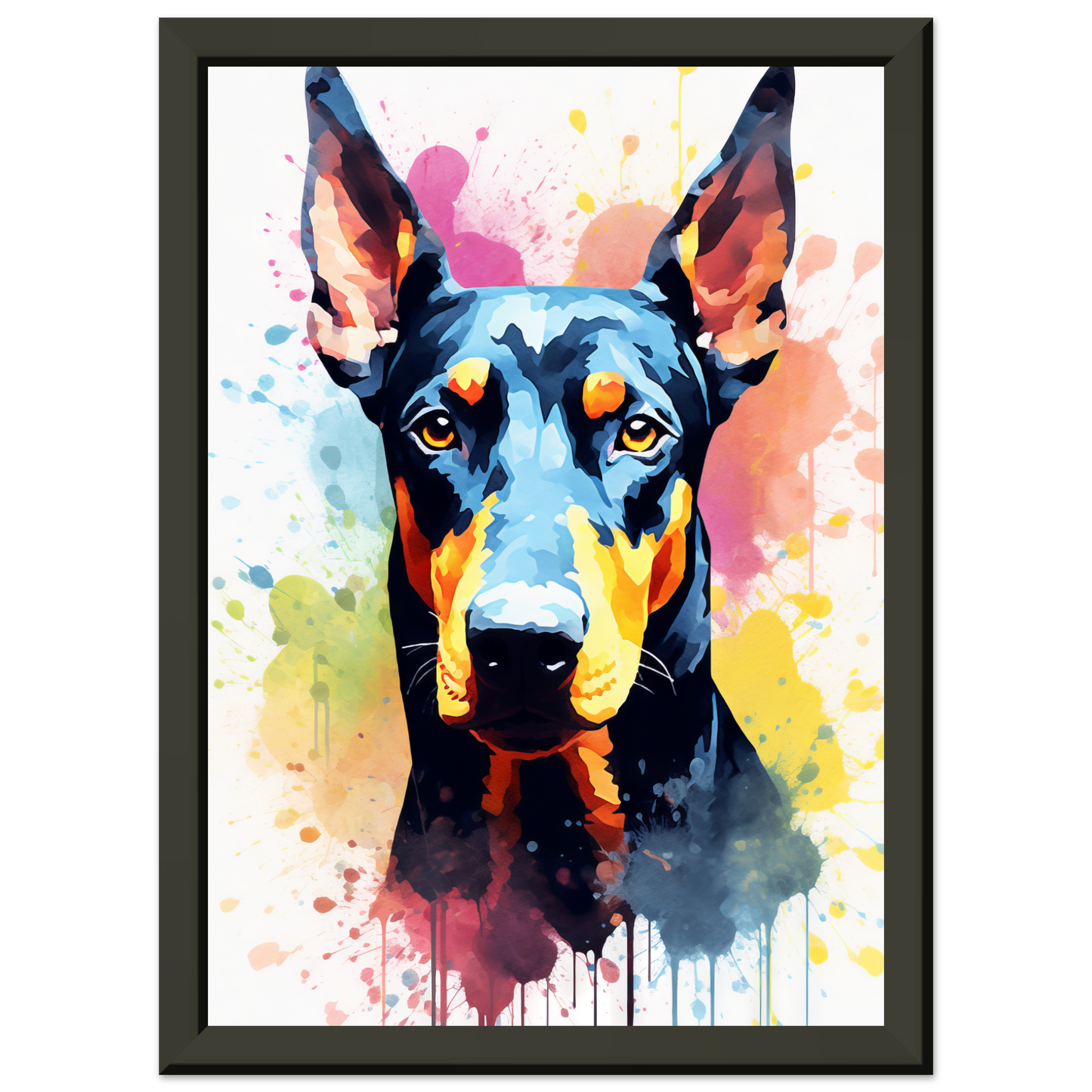 Dog Doberman Pop Art (DOG61)