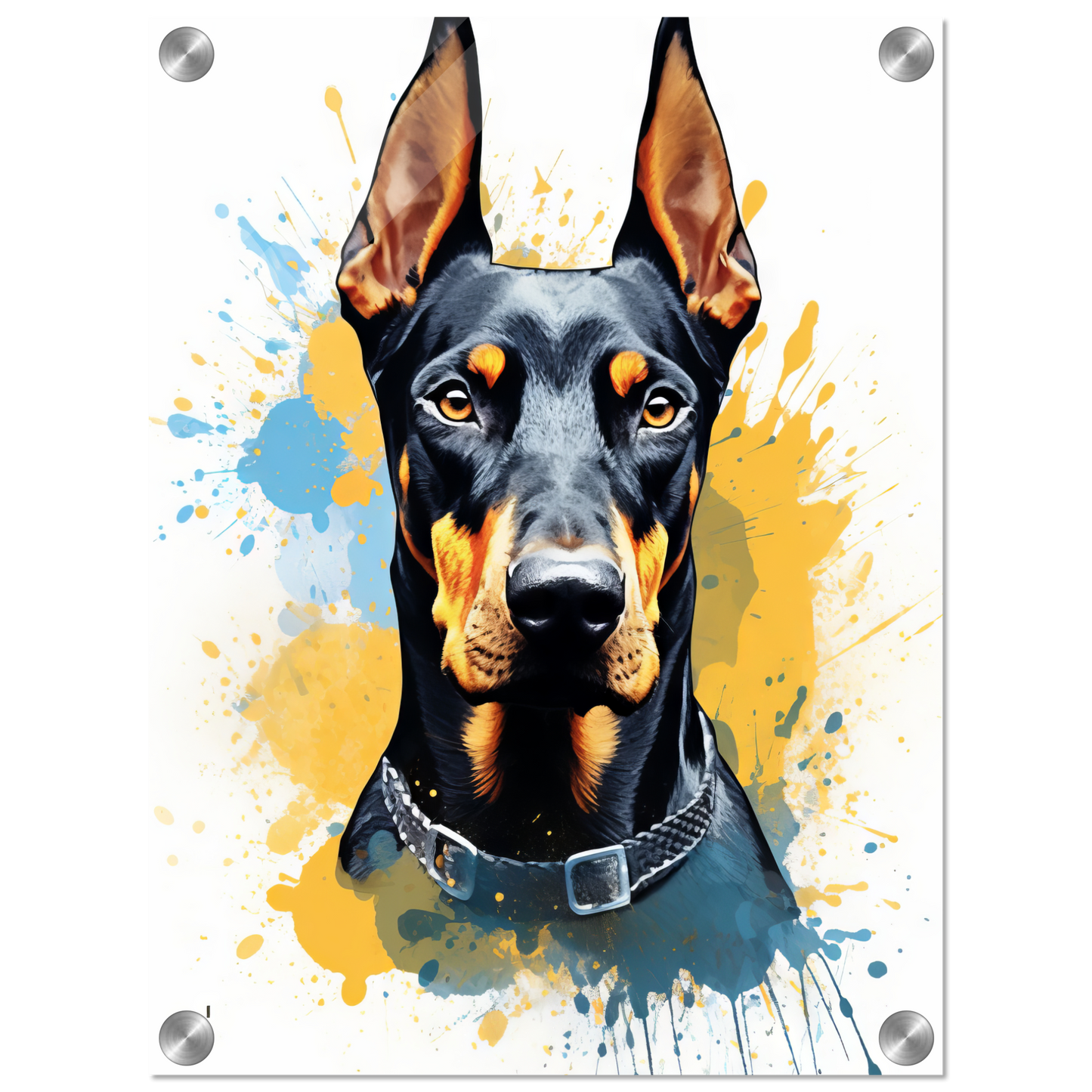 Dog Doberman Pop Art (DOG62)