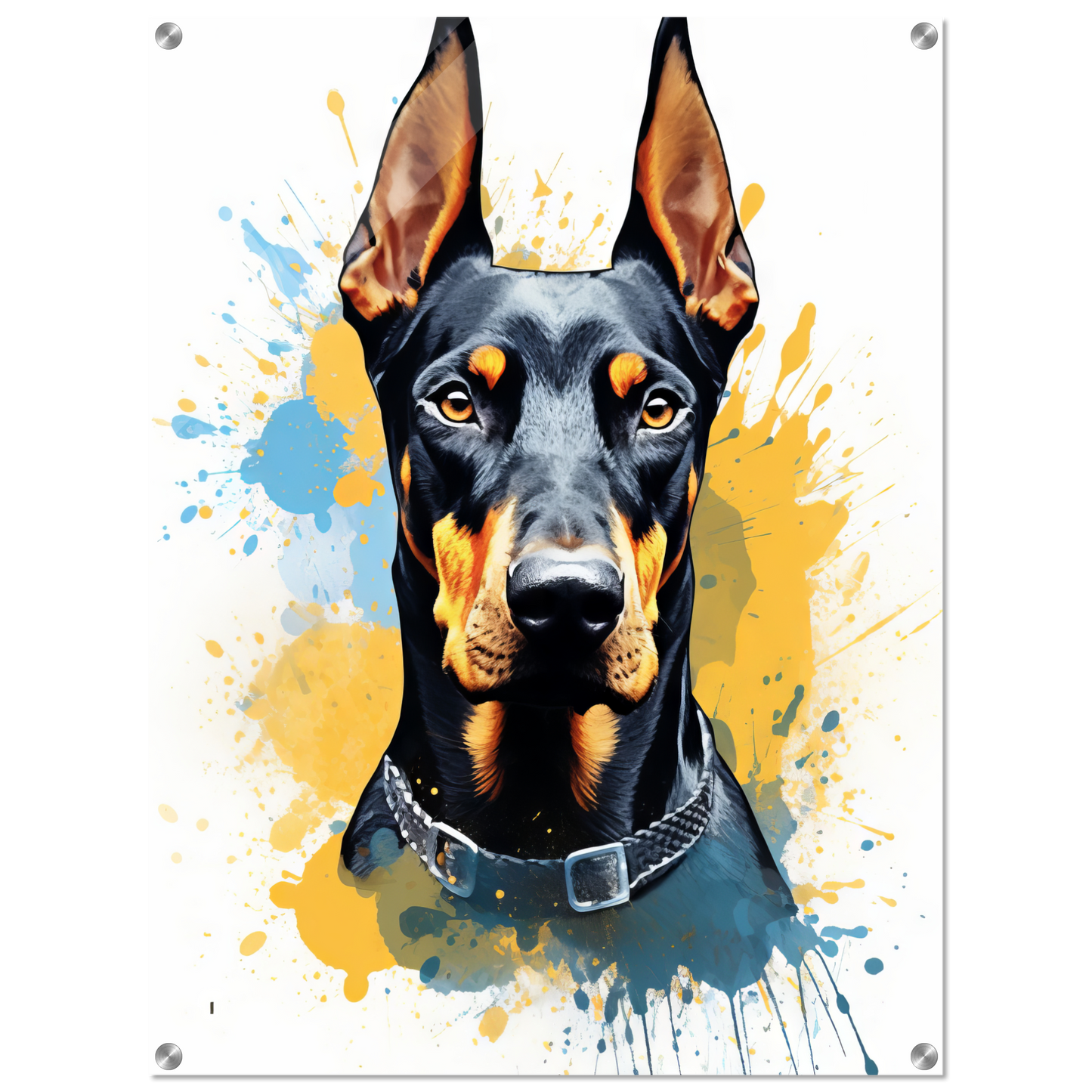 Dog Doberman Pop Art (DOG62)