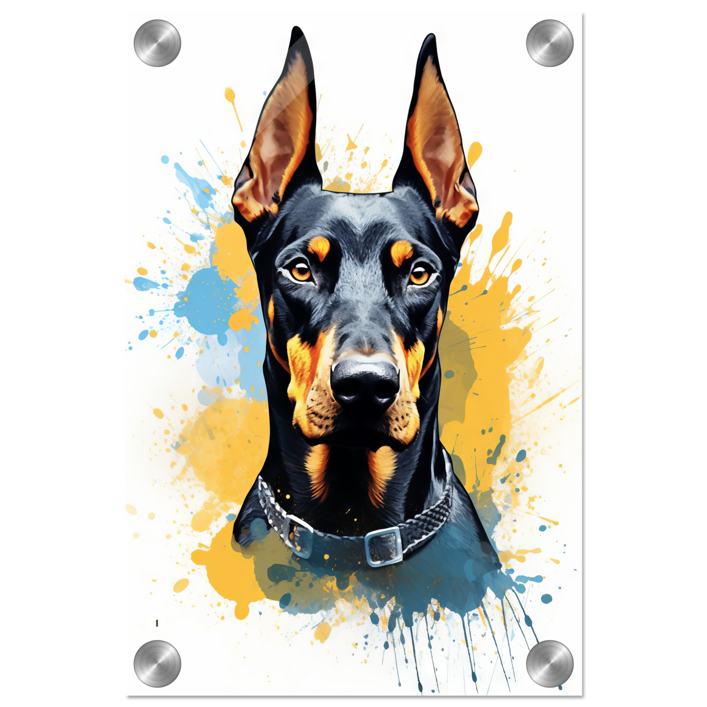 Dog Doberman Pop Art (DOG62)