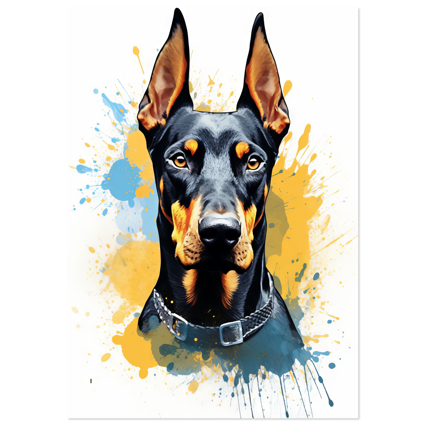 Dog Doberman Pop Art (DOG62)