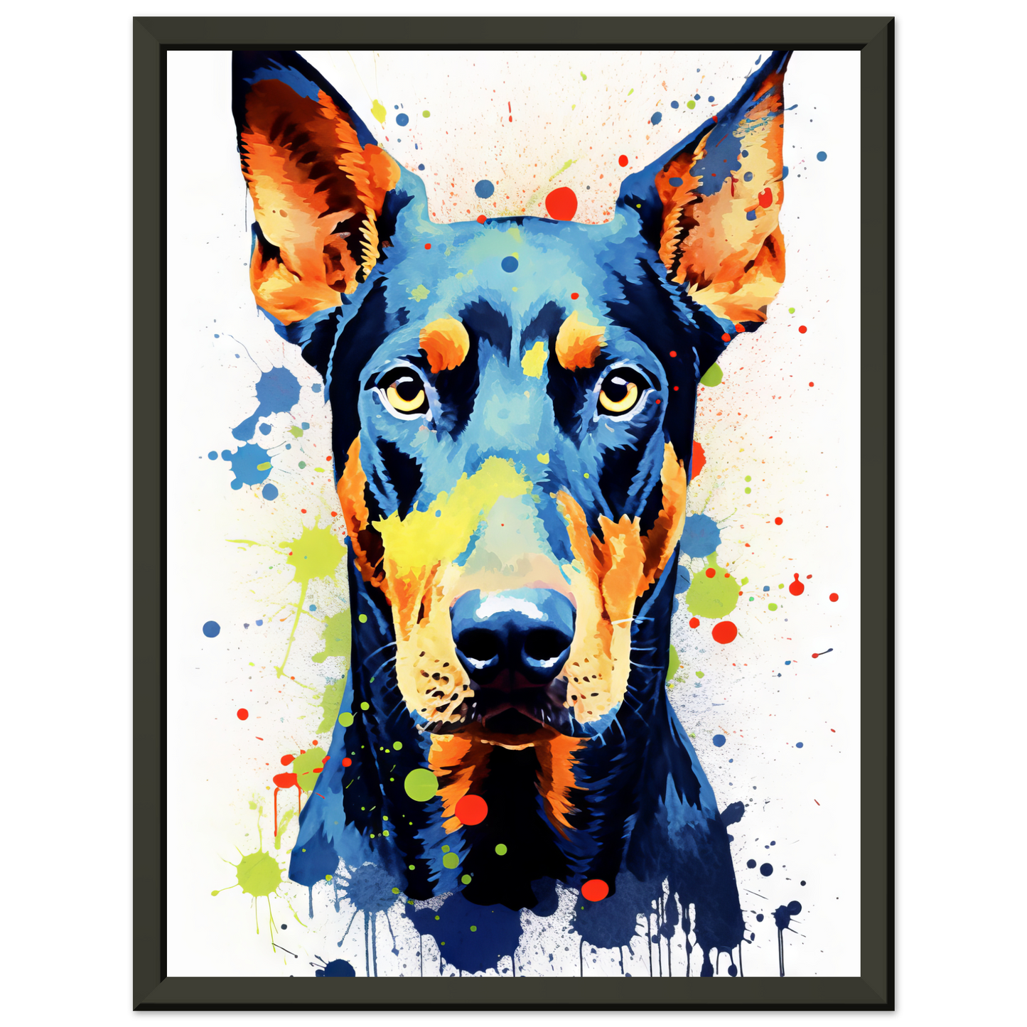 Dog Doberman Pop Art (DOG63)