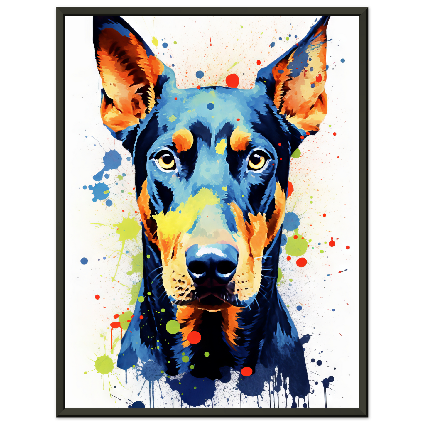 Dog Doberman Pop Art (DOG63)