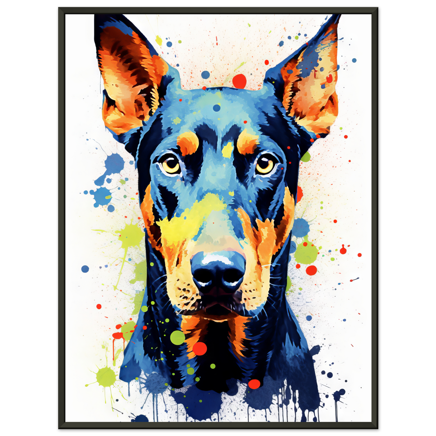Dog Doberman Pop Art (DOG63)