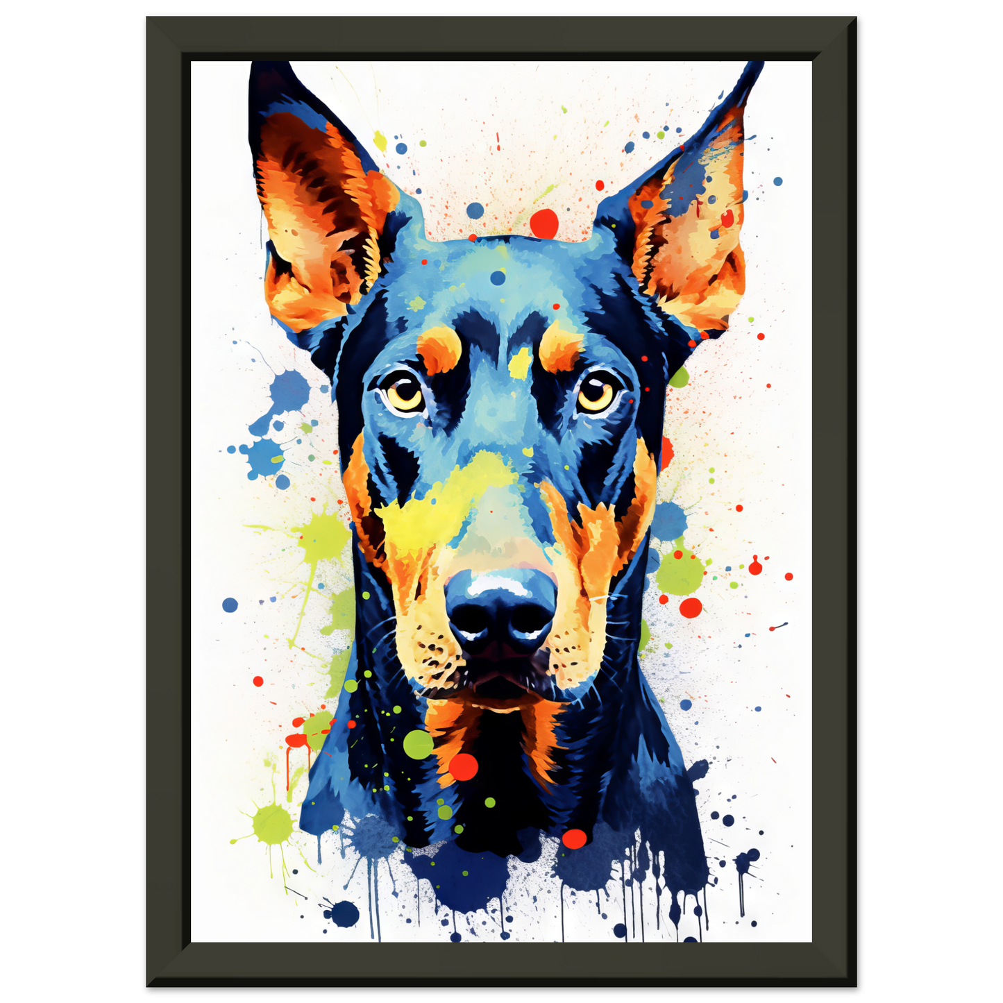 Dog Doberman Pop Art (DOG63)