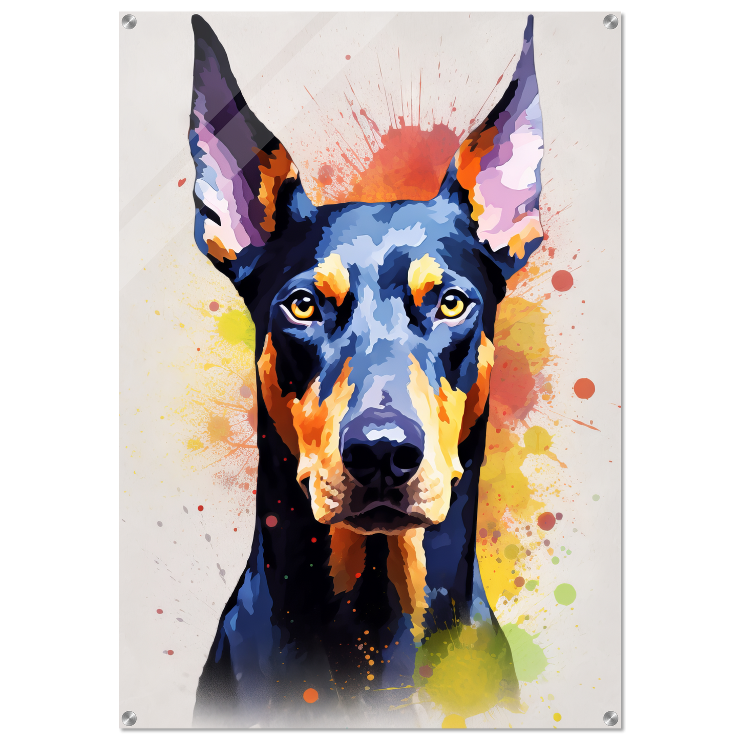 Dog Doberman Pop Art (DOG64)