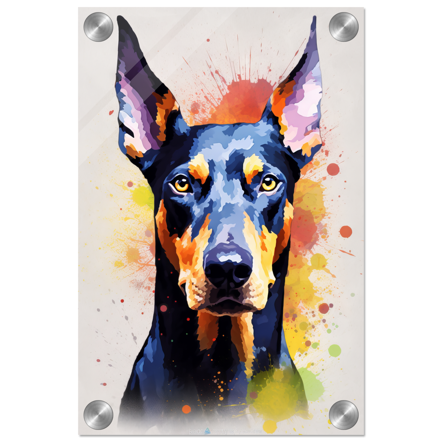 Dog Doberman Pop Art (DOG64)