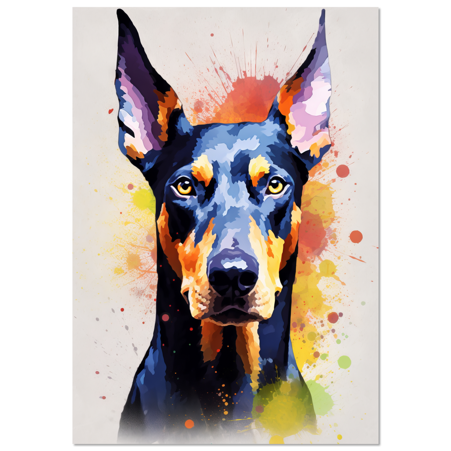 Dog Doberman Pop Art (DOG64)