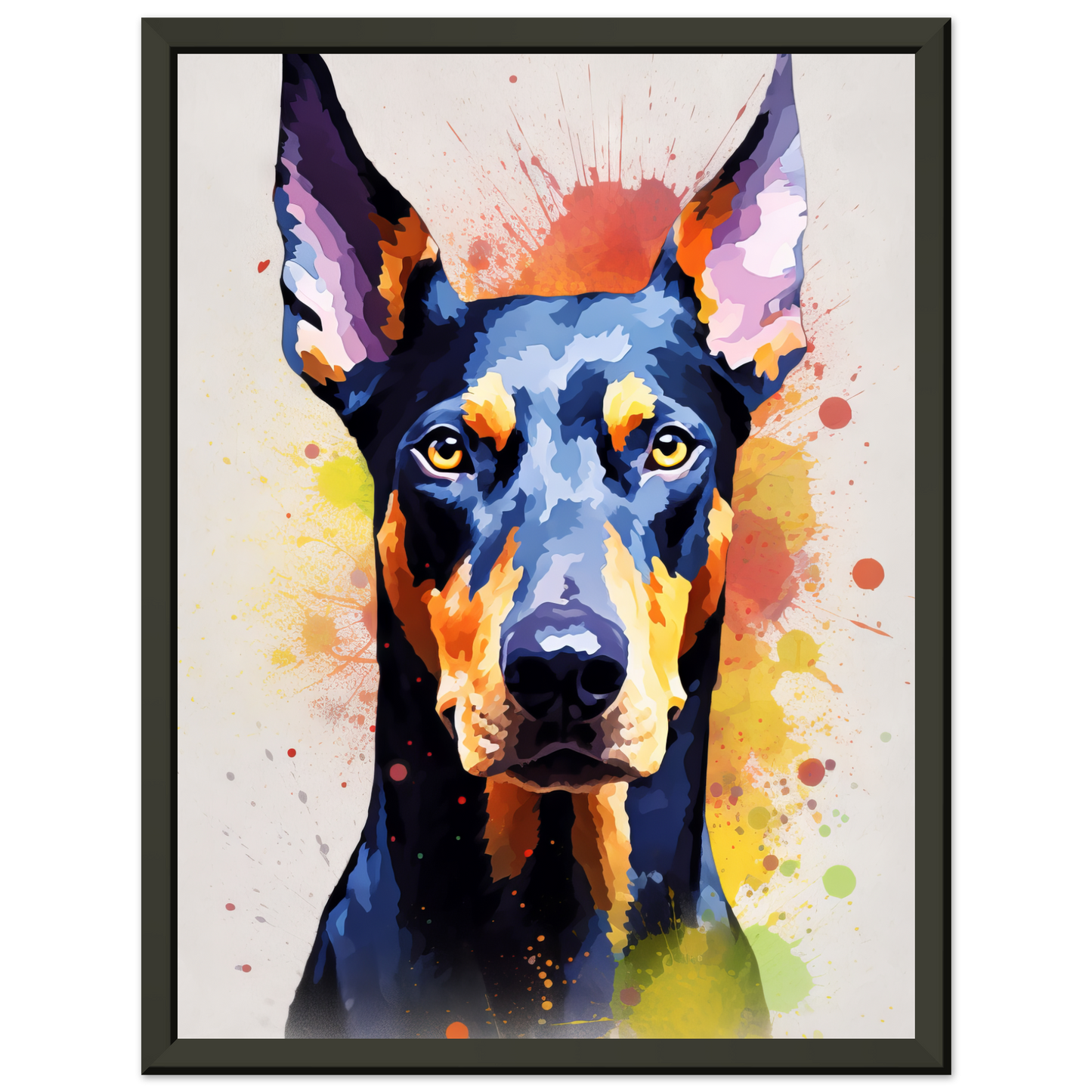 Dog Doberman Pop Art (DOG64)
