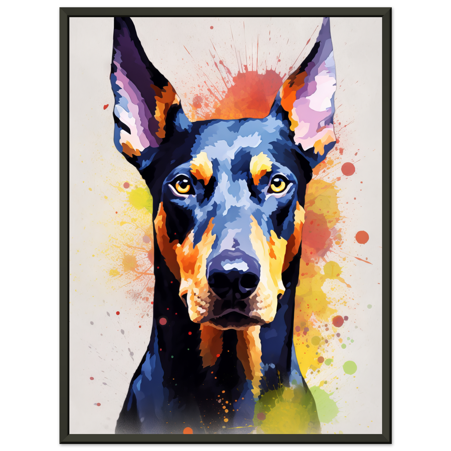 Dog Doberman Pop Art (DOG64)