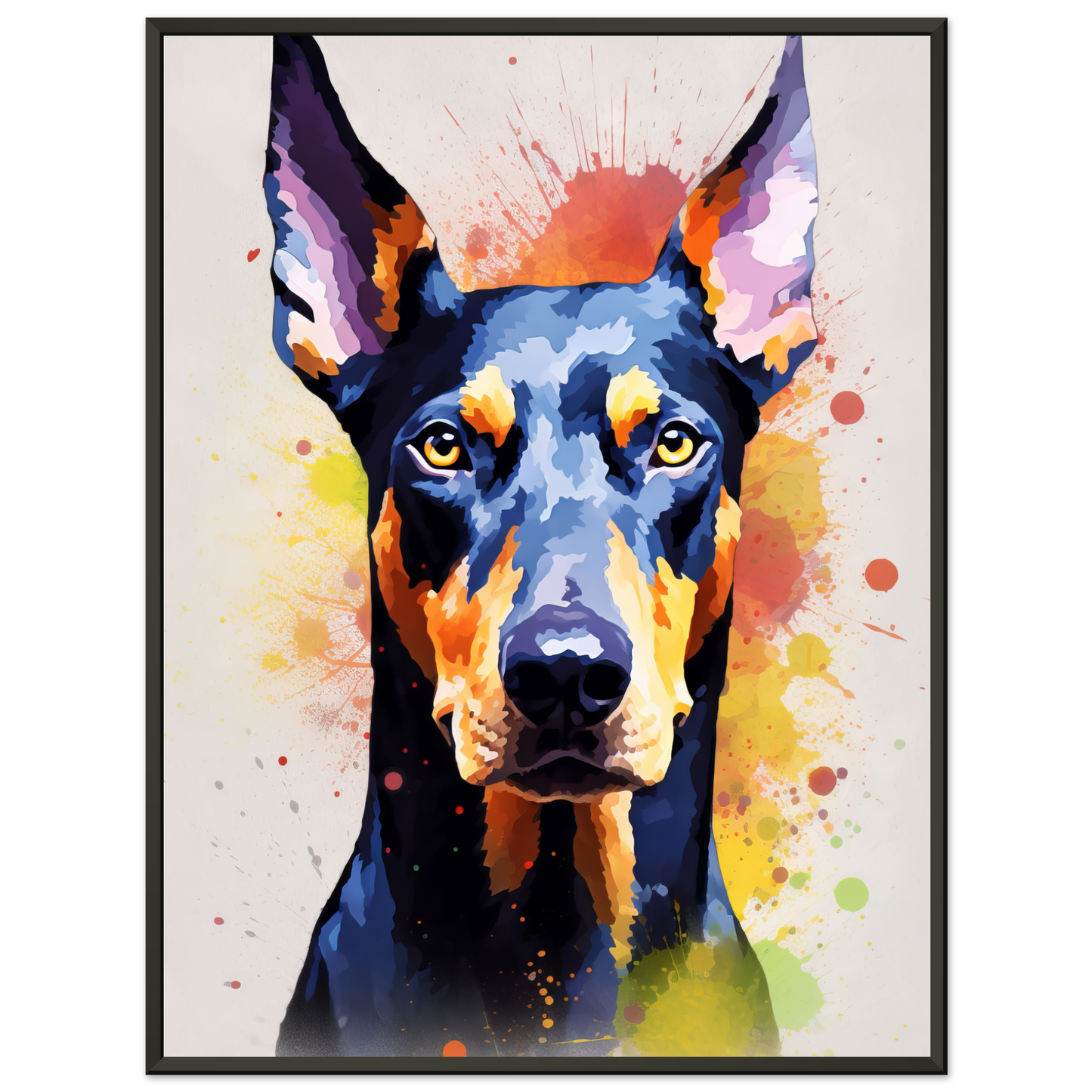 Dog Doberman Pop Art (DOG64)