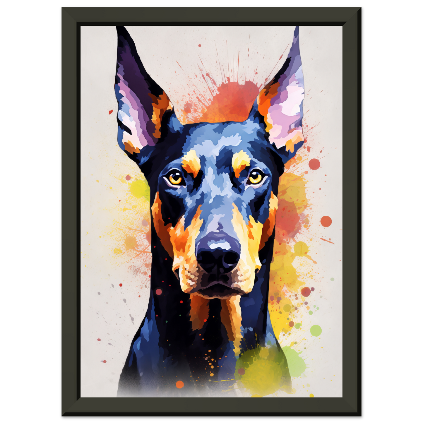 Dog Doberman Pop Art (DOG64)