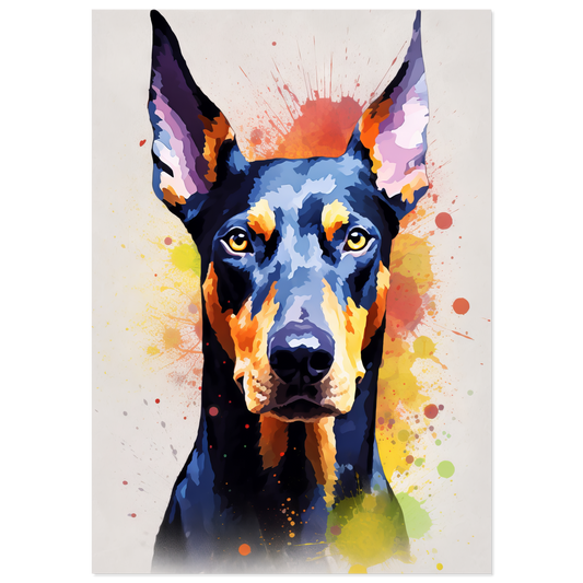 Dog Doberman Pop Art (DOG64)
