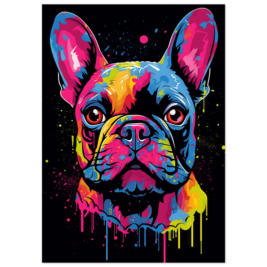Dog French Bulldog Pop Art (DOG65)