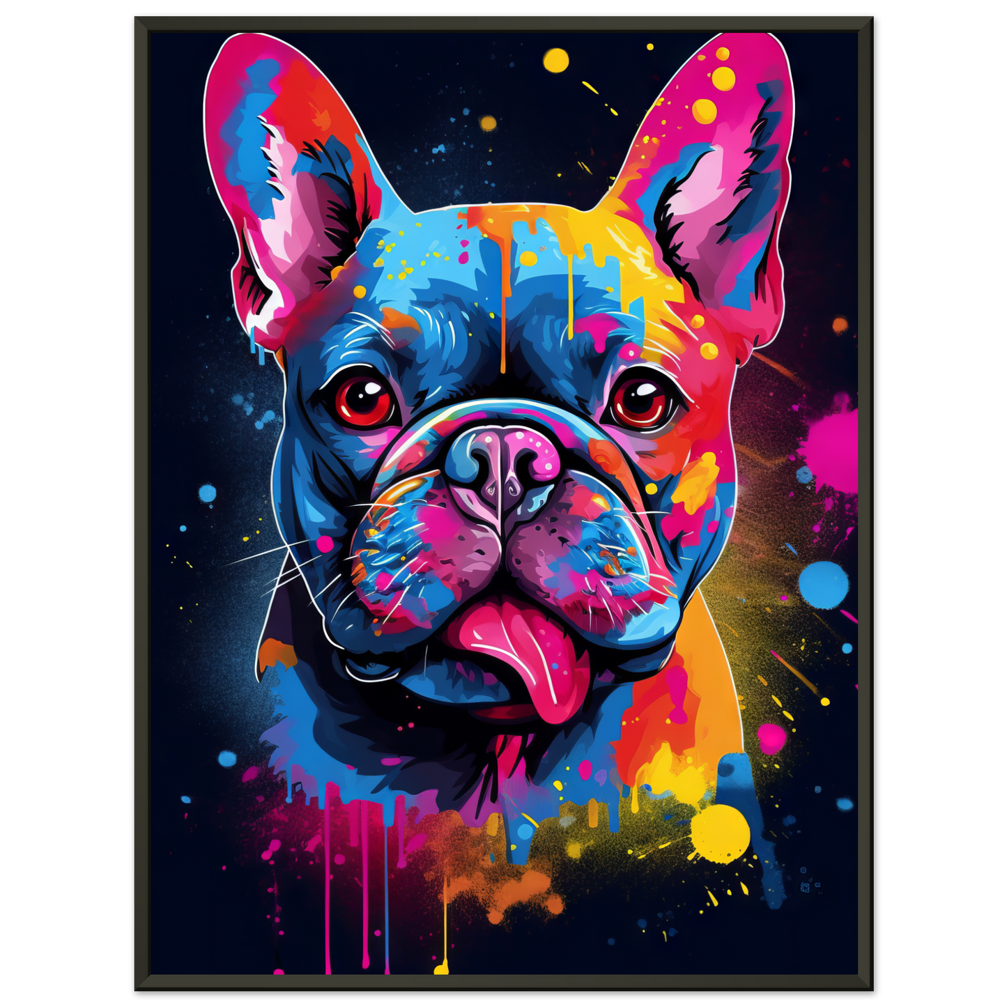 Dog French Bulldog Pop Art (DOG66)