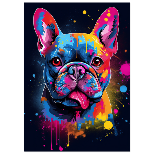 Dog French Bulldog Pop Art (DOG66)
