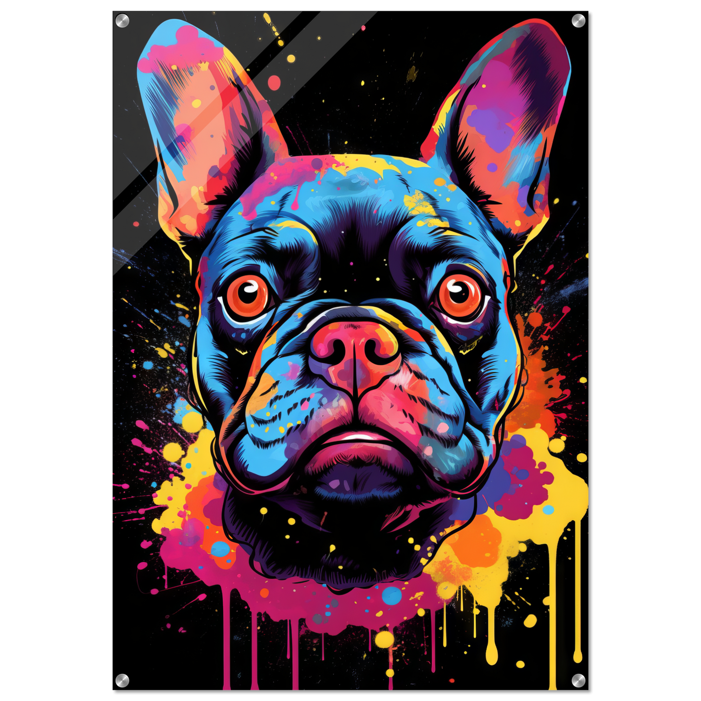 Dog French Bulldog Pop Art (DOG67)
