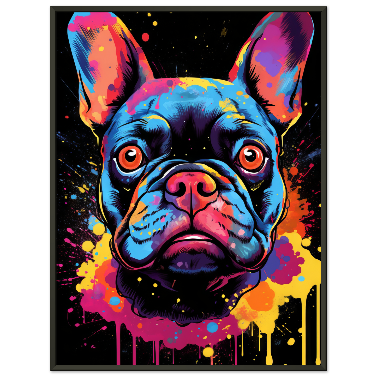 Dog French Bulldog Pop Art (DOG67)
