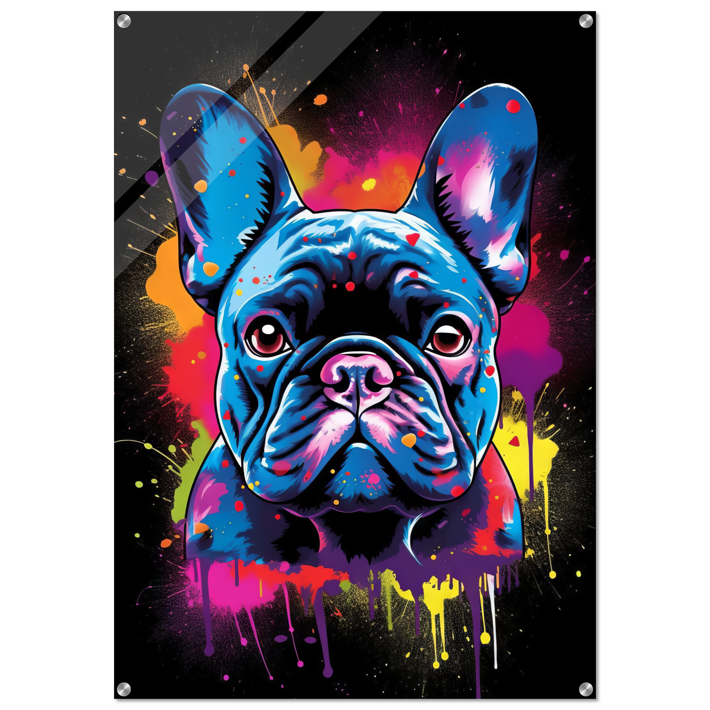 Dog French Bulldog Pop Art (DOG68)