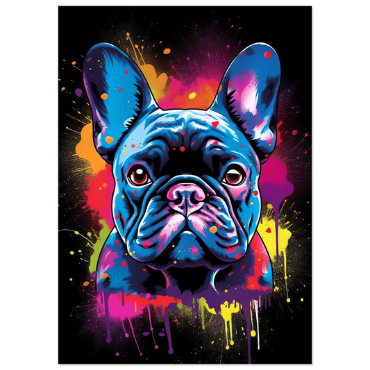 Dog French Bulldog Pop Art (DOG68)