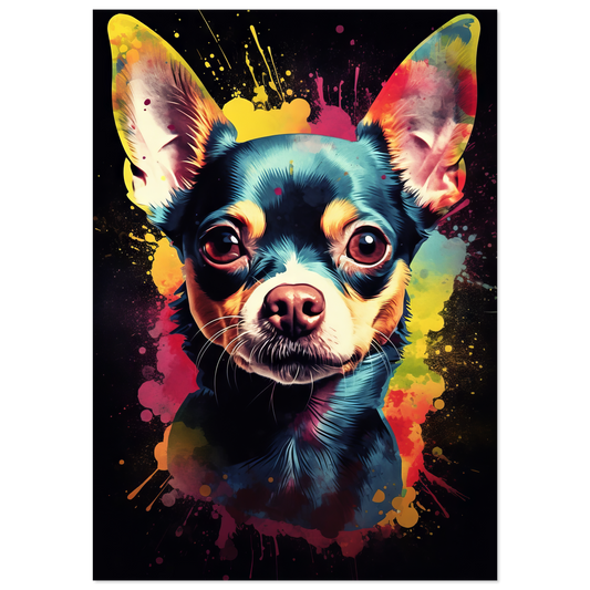 Dog Chihuahua pop art (DOG69)