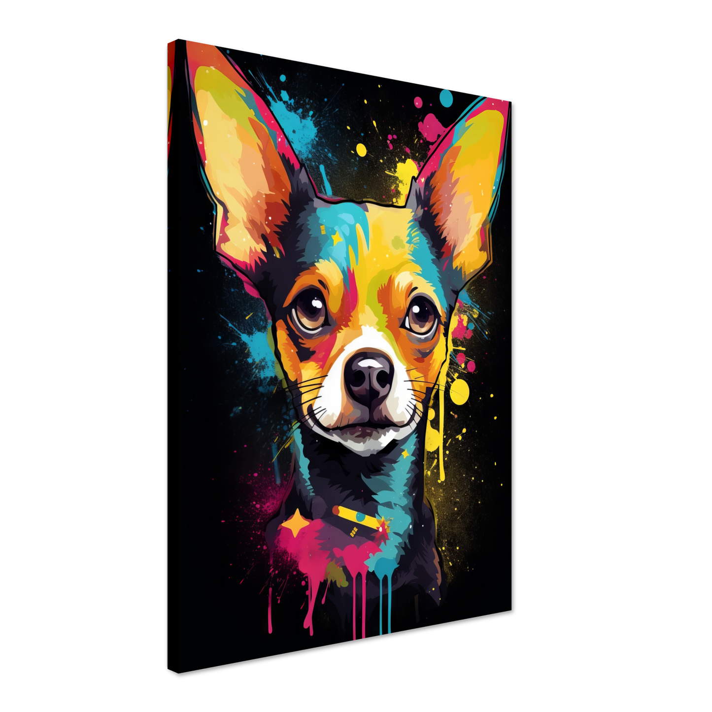 Dog Chihuahua pop art (DOG71)