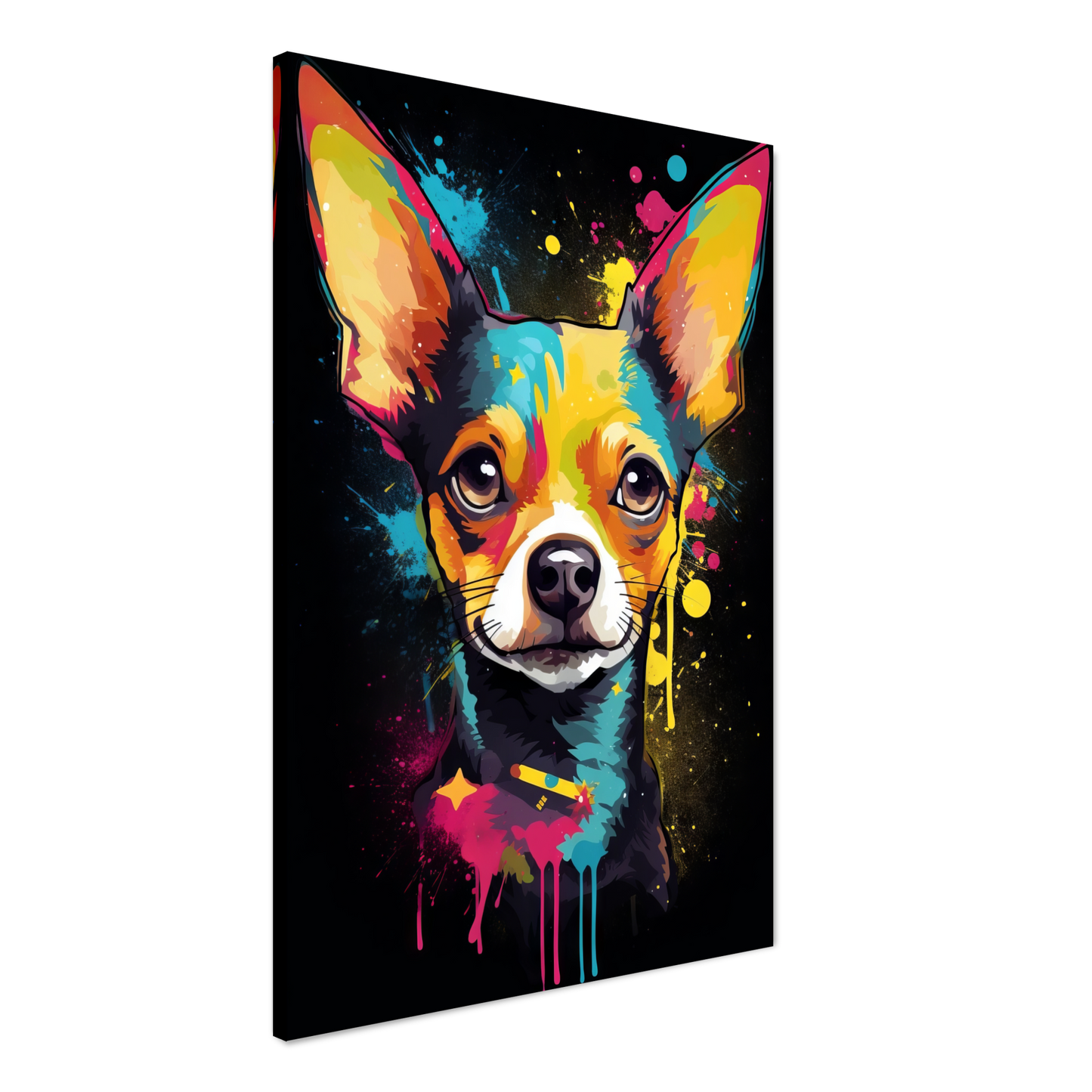 Dog Chihuahua pop art (DOG71)