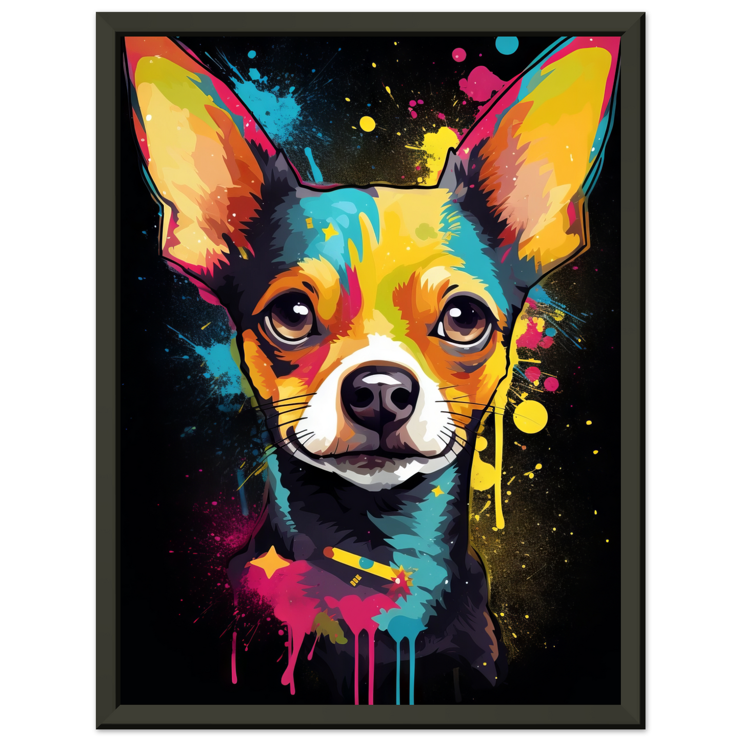 Dog Chihuahua pop art (DOG71)