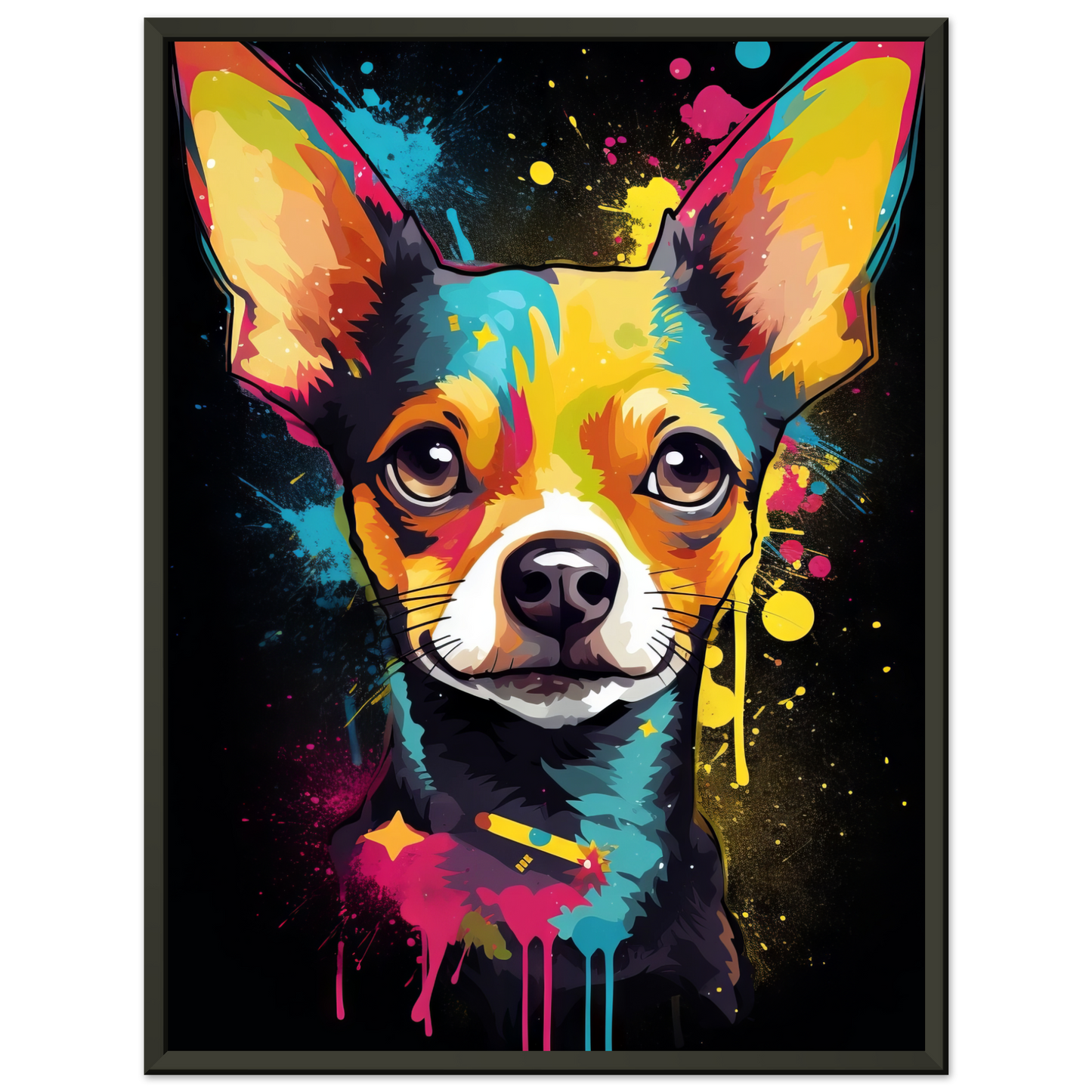 Dog Chihuahua pop art (DOG71)