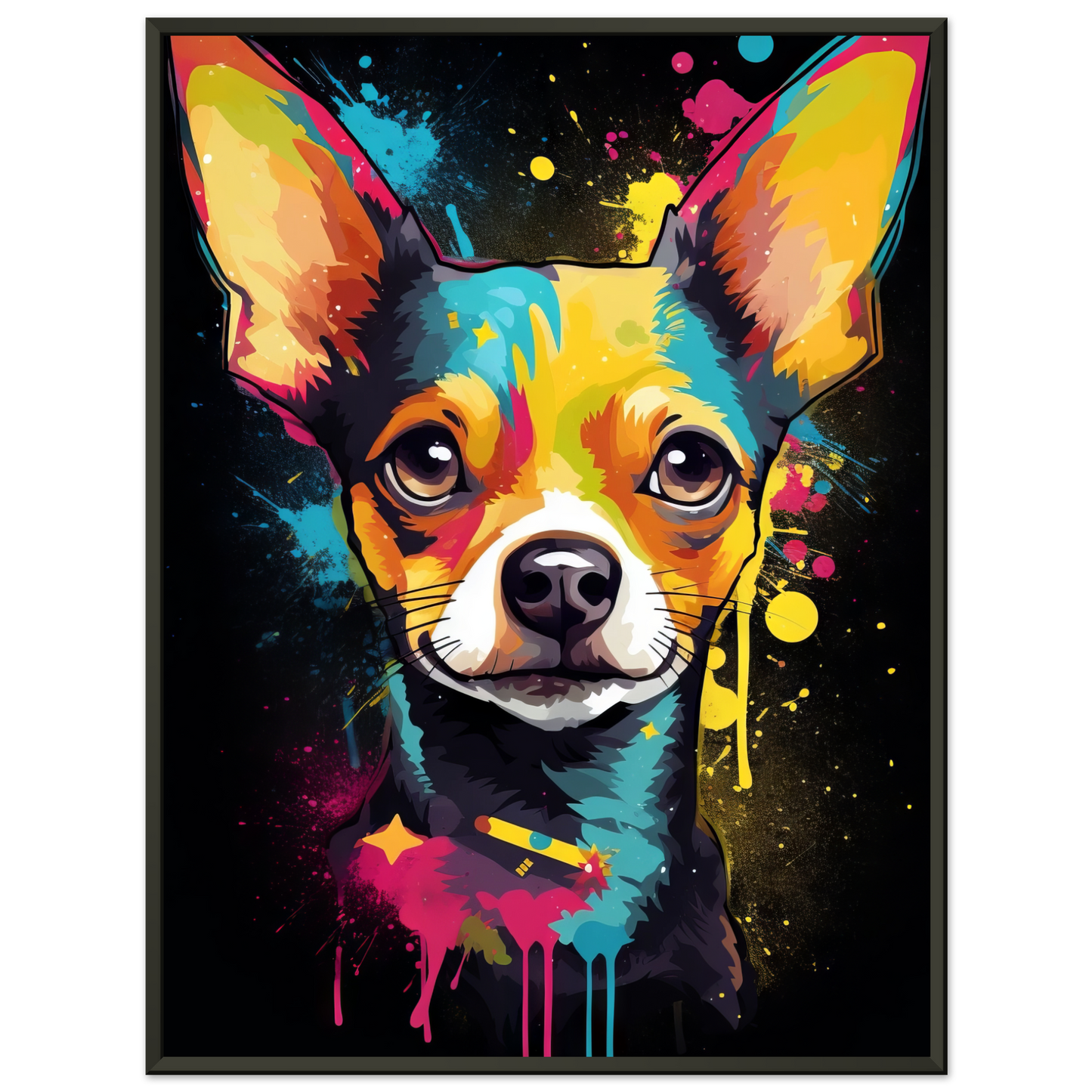 Dog Chihuahua pop art (DOG71)