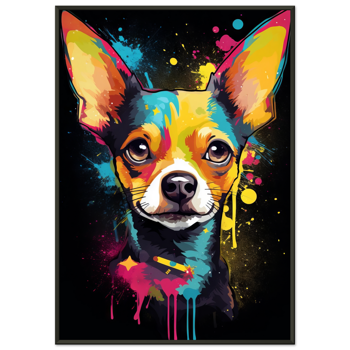 Dog Chihuahua pop art (DOG71)