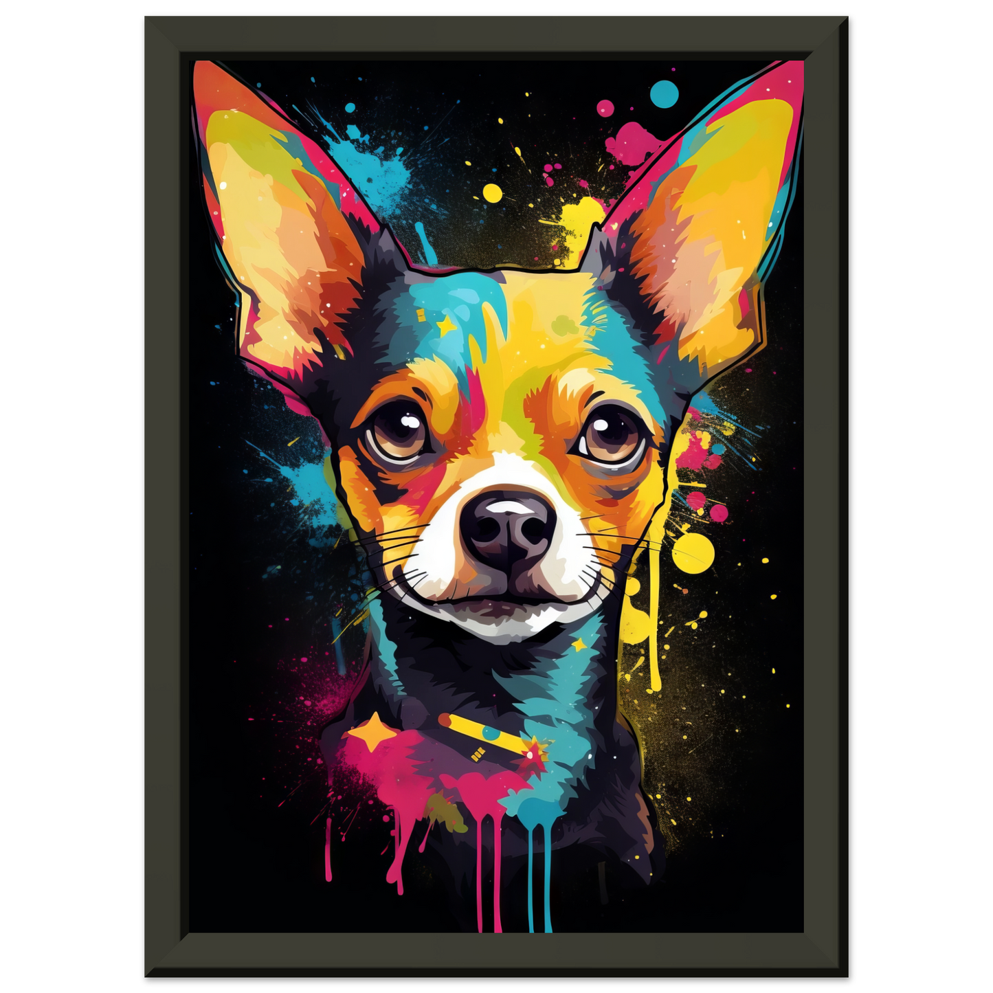 Dog Chihuahua pop art (DOG71)